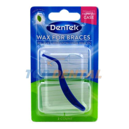 DENTEK CERA PARA ORTODONCIA MENTA X2 UNIDADES + APLICADOR