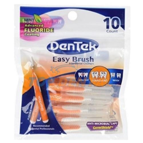 DENTEK EASY BRUSH INTERDENTAL ESTANDAR NARANJA X10 UNIDADES