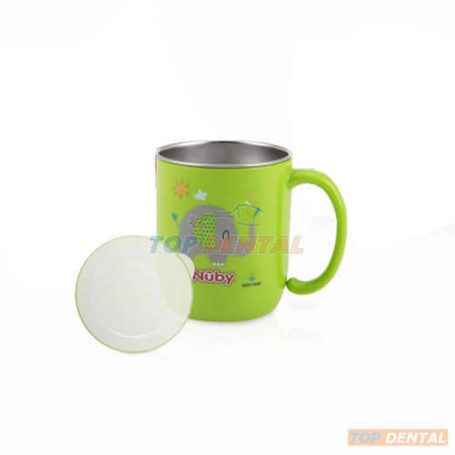 NUBY VASO CON INTERIOR DE ACERO INOXIDABLE Y TAPA - ML