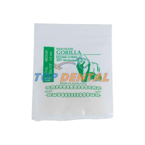 GOMAS INTERMAXILARES 3/16 MEDIUM X100 UNIDADES