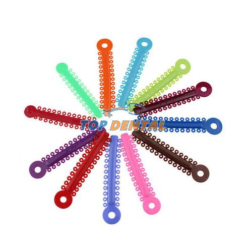 LIGADURAS PARA ORTODONCIA 20 GOMITAS EN PEINE X1 UNIDAD