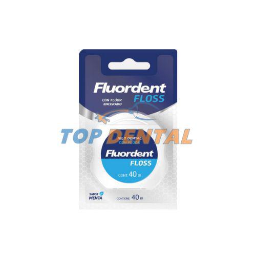 FLUORDENT FLOSS HILO DENTAL CERA MENTA Y FLUOR X40 MTS