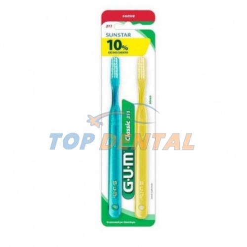 GUM CEPILLO DENTAL 211 X2 UNIDADES