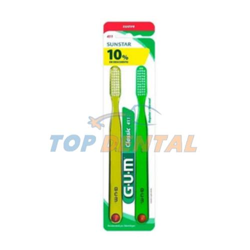GUM CEPILLO DENTAL 411 X2 UNIDADES